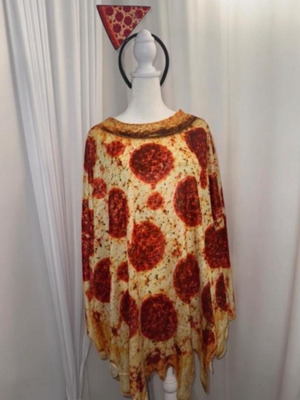 Brand new pizza poncho costume